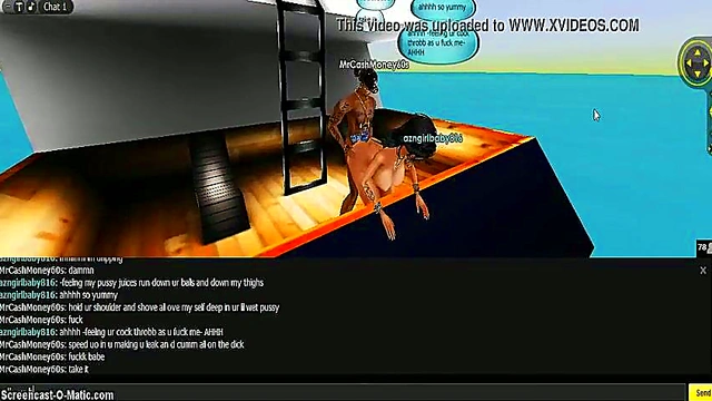 3D Cartoon Anime Chick Gets Wild In Game IMVU Adventure