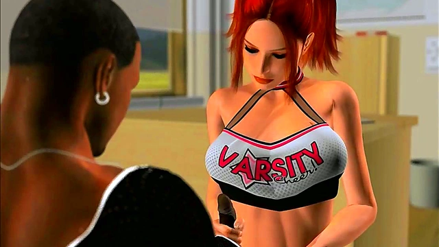 3D Anime Cheerleader Gets Fucked Hard for Toony Ecstasy