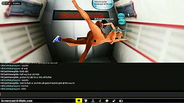 3D Cartoon Anime Chick Rides Dick Hard In Hot IMVU Game Action