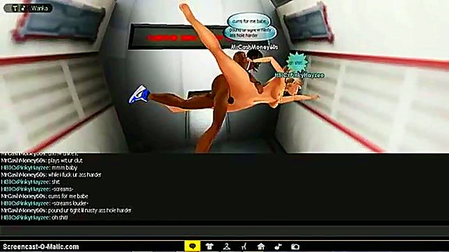 3D Cartoon Anime Chick Rides Dick Hard In Hot IMVU Game Action