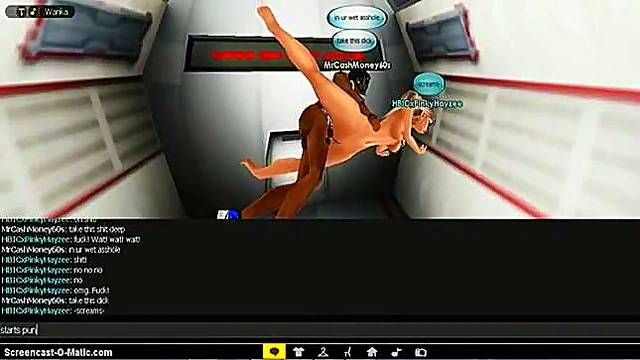 3D Cartoon Anime Chick Rides Dick Hard In Hot IMVU Game Action