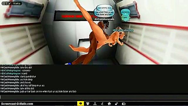 3D Cartoon Anime Chick Rides Dick Hard In Hot IMVU Game Action