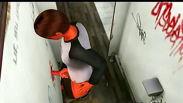 Busty 3D Anime Babe Gets Fucked Hard Through Glory Hole