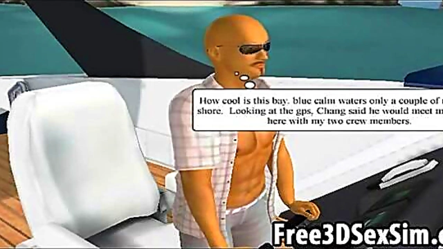 Sexy 3D Cartoon Hotties Enjoy A Steamy Boat Ride Together