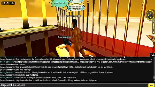 Greek Goddess Seduces in 3D IMVU Game for Steamy Anime Action