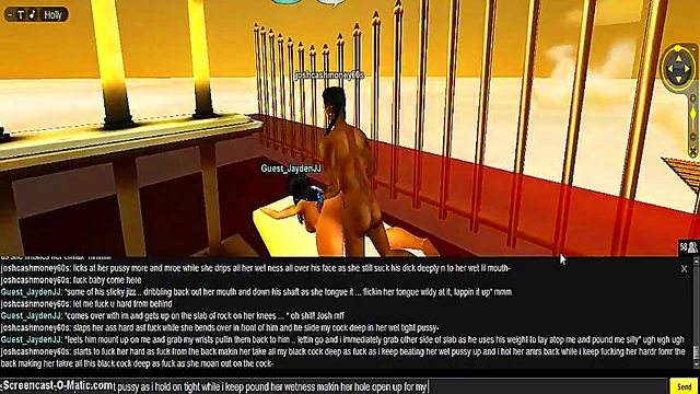 Greek Goddess Seduces in 3D IMVU Game for Steamy Anime Action