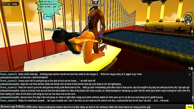 Greek Goddess Seduces in 3D IMVU Game for Steamy Anime Action