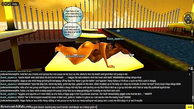 Greek Goddess Seduces in 3D IMVU Game for Steamy Anime Action