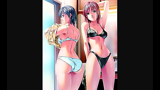 Sexy Nude Manga Girl Poses Seductively in Ecchi Art by Rezi