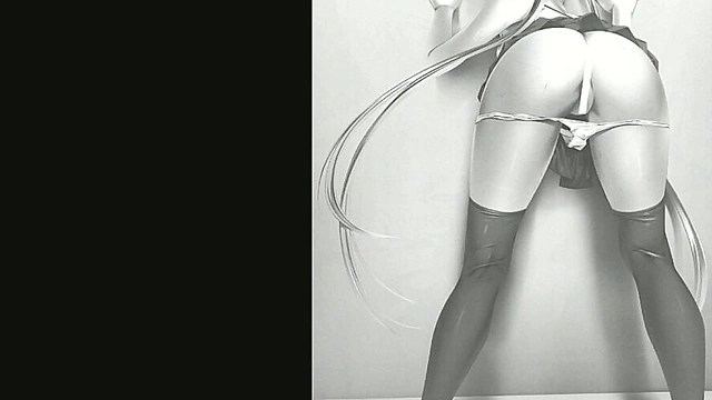 Sexy Nude Manga Girl Poses Seductively in Ecchi Art by Rezi