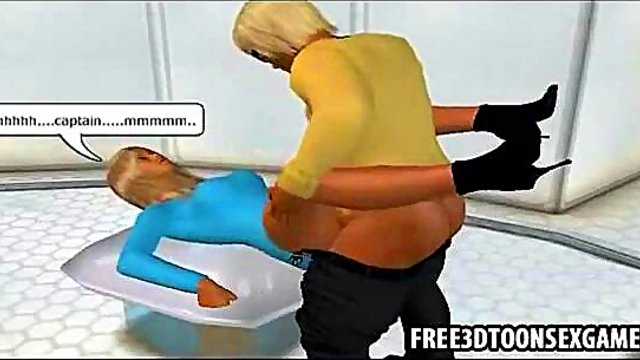 Captain's Hot Threesome – LesbianOrgy On The Spaceship Deck