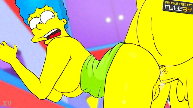 Marge Simpson Gets Fucked Hard In The Kitchen For A Juicy Ass Creampie