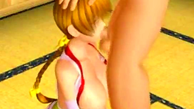 Horny 3D Hentai Babe Sucks Dick & Gets Titty Fucked Hard