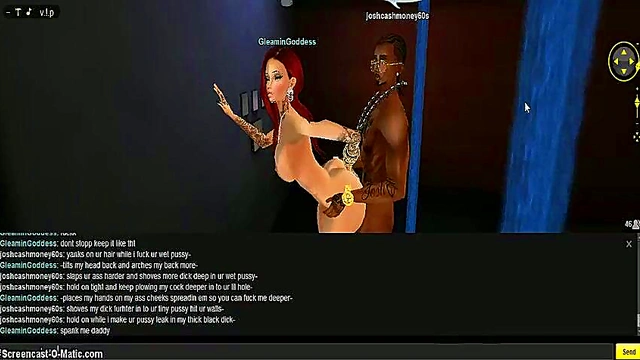 Gleamin Shower – 3D Hentai Couple Gets Steamy In The Game