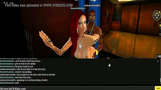 Gleamin Shower – 3D Hentai Couple Gets Steamy In The Game