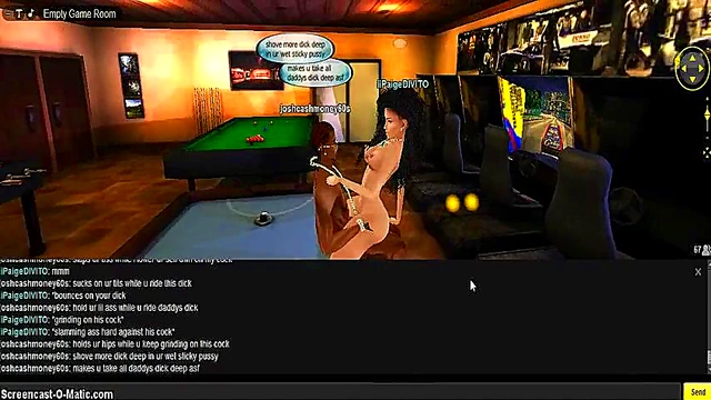 Paige Plays Seductive Game Room Fantasy in 3D Anime Porn