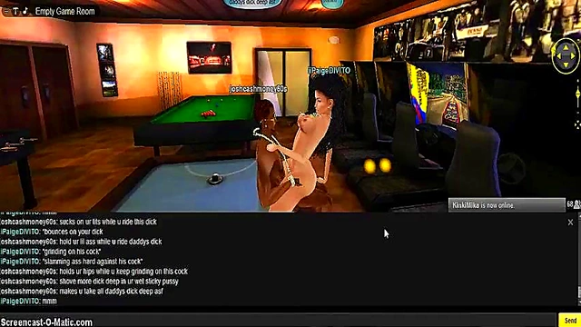 Paige Plays Seductive Game Room Fantasy in 3D Anime Porn