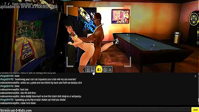 Paige Plays Seductive Game Room Fantasy in 3D Anime Porn