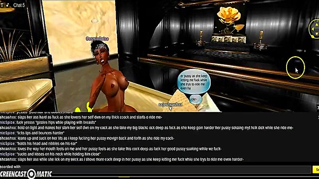 Cosmic Gold Room – 3D Anime Couple Enjoy Intense Game Sex Adventure