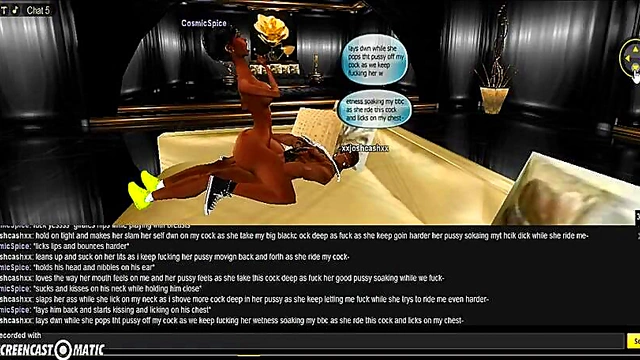 Cosmic Gold Room – 3D Anime Couple Enjoy Intense Game Sex Adventure