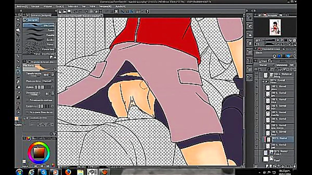 Naruto x Hinata Hentai Speed Paint – Intimate Vaginal Scene by Dark Mangaka