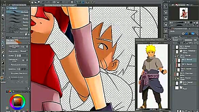 Naruto x Hinata Hentai Speed Paint – Intimate Vaginal Scene by Dark Mangaka