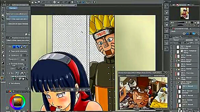 Naruto x Hinata Hentai Speed Paint – Intimate Vaginal Scene by Dark Mangaka