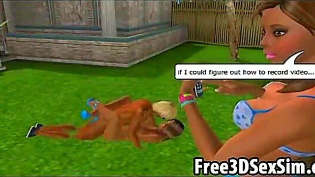 Poolside Hardcore Fun – Tasty 3D Cartoon Babe Gets Fucked Hard