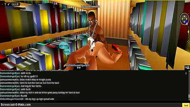 Dia and Dark Engage in Steamy 3D Animation Porn Threesome Adventure