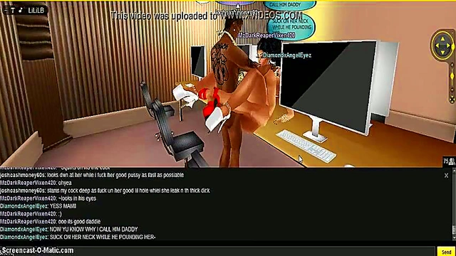 Dia and Dark Engage in Steamy 3D Animation Porn Threesome Adventure