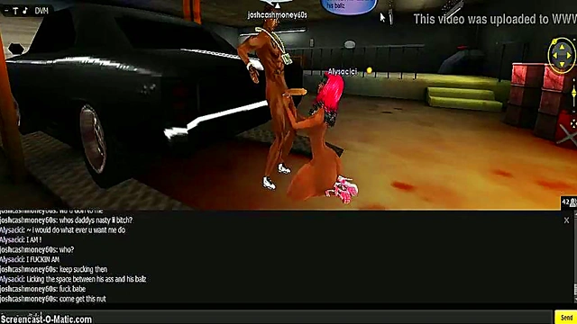 Cute Cici from IMVU Gives Hot 3D Anime Blowjob in Game World