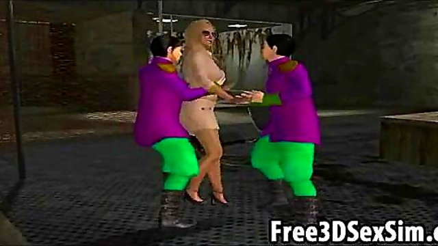 Sexy 3D Cartoon Babe Fucks The Joker In Hardcore Bondage Anime Action