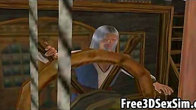 Two Sexy 3D Cartoon Ebony Hotties Get Fucked Hard In Group Session