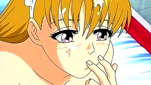 Cute Anime DemonGirl Sucks Dick & Gets Facial In Shojyo Koakuma Hentai Scene