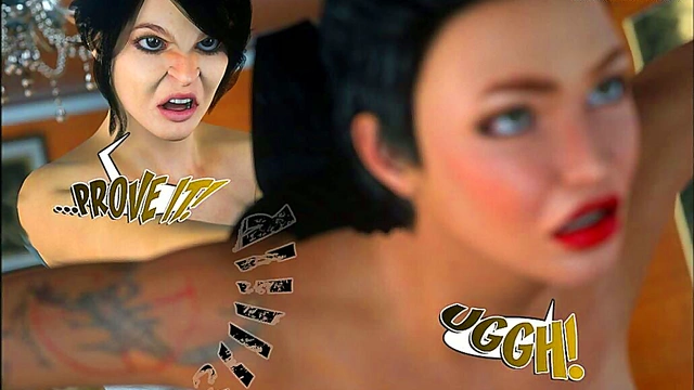 Lesbian Teens in 3D Manga Glamour – Big Tits Lingerie Fun & Oral Delights