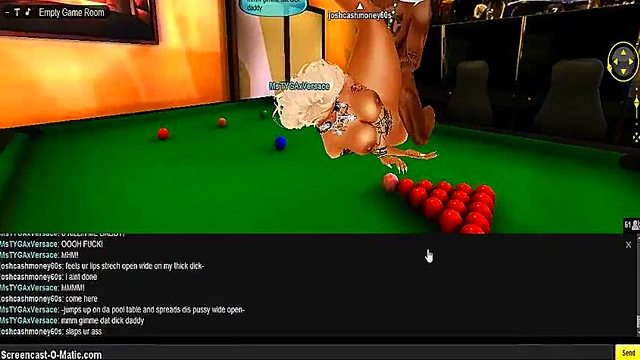 Tyga's Game Room – 3D Anime Chick Gets naughty In IMVU Virtual World