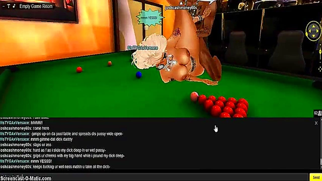 Tyga's Game Room – 3D Anime Chick Gets naughty In IMVU Virtual World