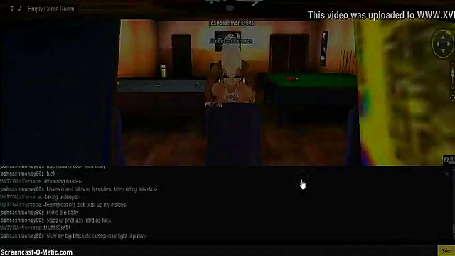 Tyga's Game Room – 3D Anime Chick Gets naughty In IMVU Virtual World