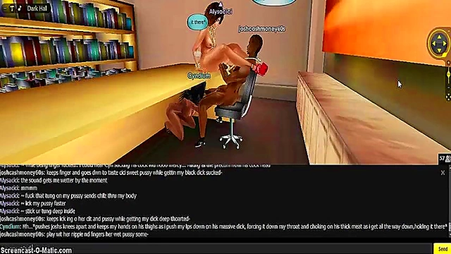 Cartoon 3D Trio Engages in Steamy IMVU Threesome CMC Action