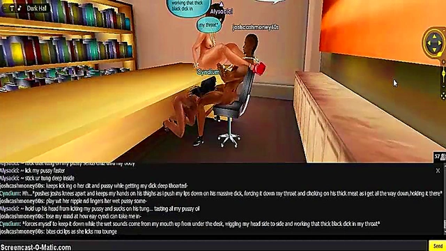 Cartoon 3D Trio Engages in Steamy IMVU Threesome CMC Action