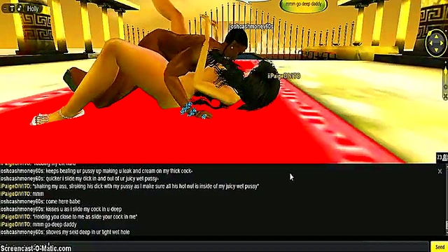 Greek God Seduces 3D Anime Babe in Erotic IMVU Adventure