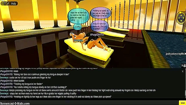 Greek God Seduces 3D Anime Babe in Erotic IMVU Adventure