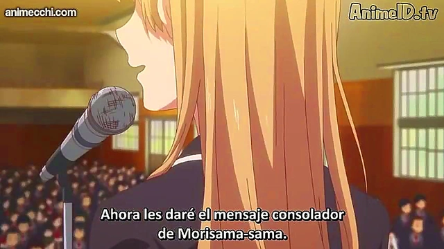 Romantic Chuunibyou Anime Couple Engage in Passionate Love Scene