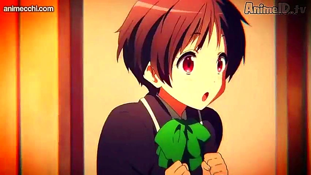 Romantic Chuunibyou Anime Couple Engage in Passionate Love Scene