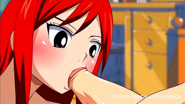 Erza Gives Dream Blowjob With Panties & Cums Hot In Fairy Tail XXX Parody