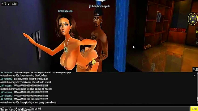 Lia's Erotic 3D Shower Fantasy – A Steamy IMVU Game Porn Adventure