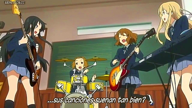 K-ON Anime Girls Rock Out With Sexy Music Performance
