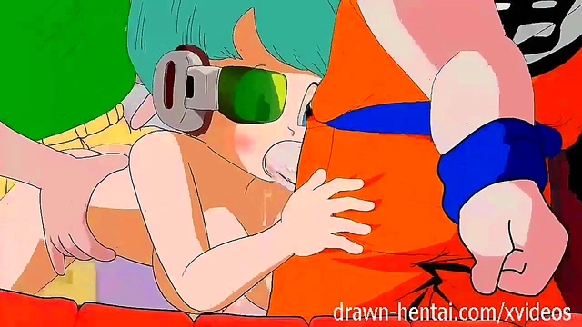 Bulma Threesome Dragon Ball Z Anime Parody With Cartoon Balls & Horny Action