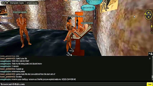 Caylee's Super Hentai Gangbang Adventure With Cartoon Game Characters