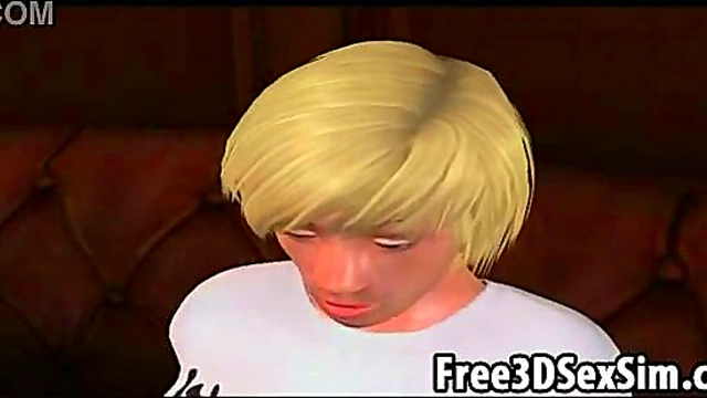 Foxy 3D Cartoon Brunette Sucks Hard Cock For Intense Blowjob Session